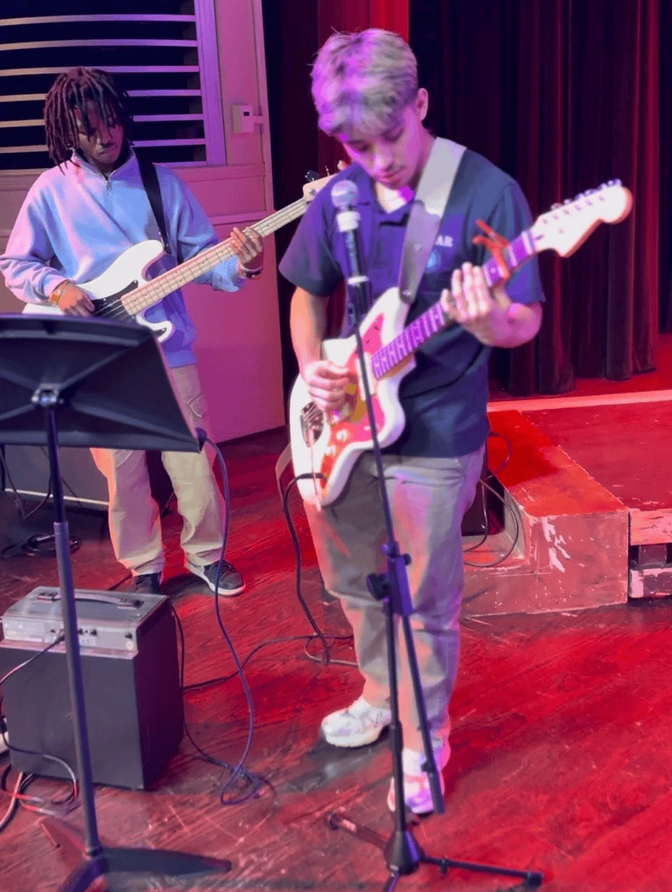 Performance with guitar